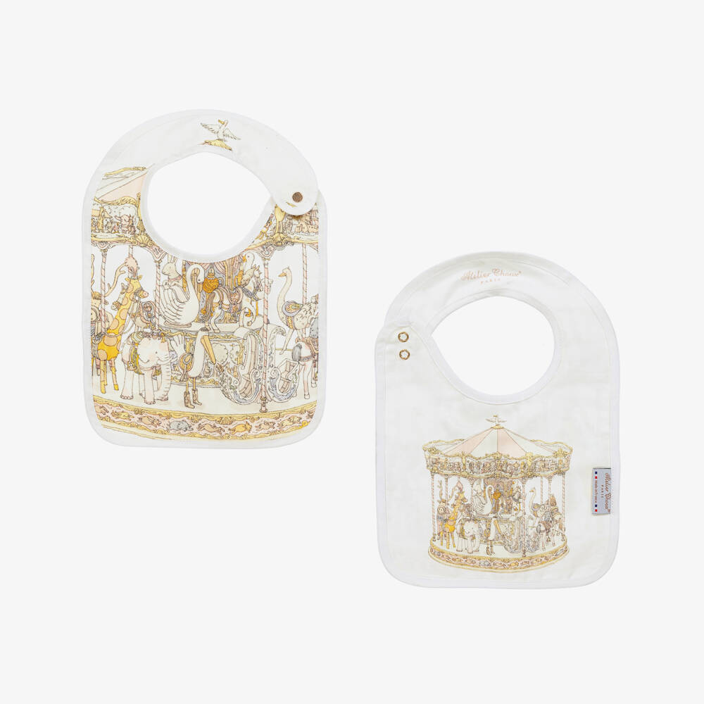 Atelier Choux Paris-Girls Ivory Carousel Babysuit Set | Childrensalon Outlet
