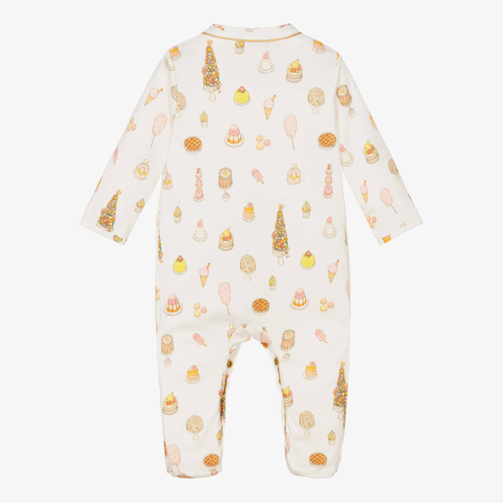 Atelier Choux Paris-Girls Ivory Carousel Babysuit Set | Childrensalon Outlet