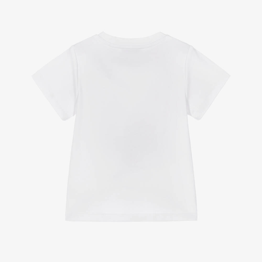 Atelier Choux Paris-Girls Ivory Cotton Carousel T-Shirt | Childrensalon Outlet