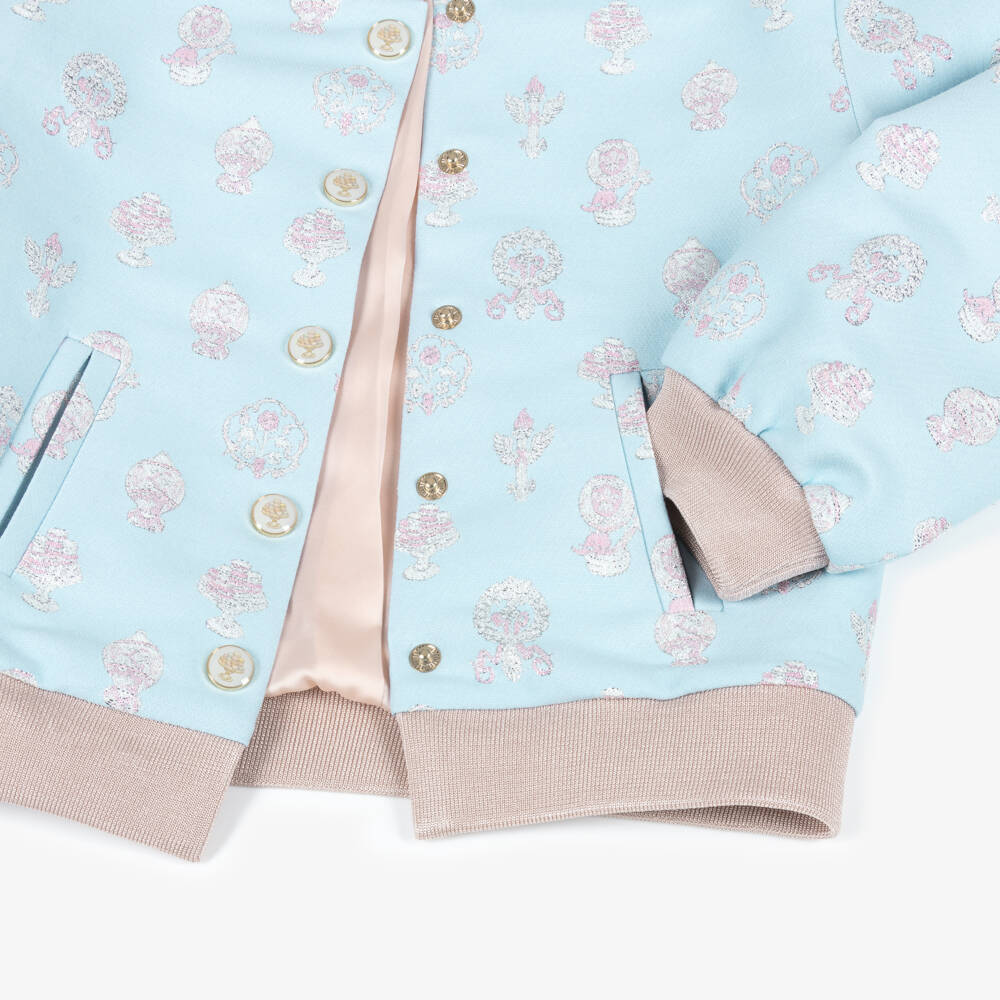 Atelier Choux Paris-Бомбер из пастельного броката для девочек | Childrensalon Outlet