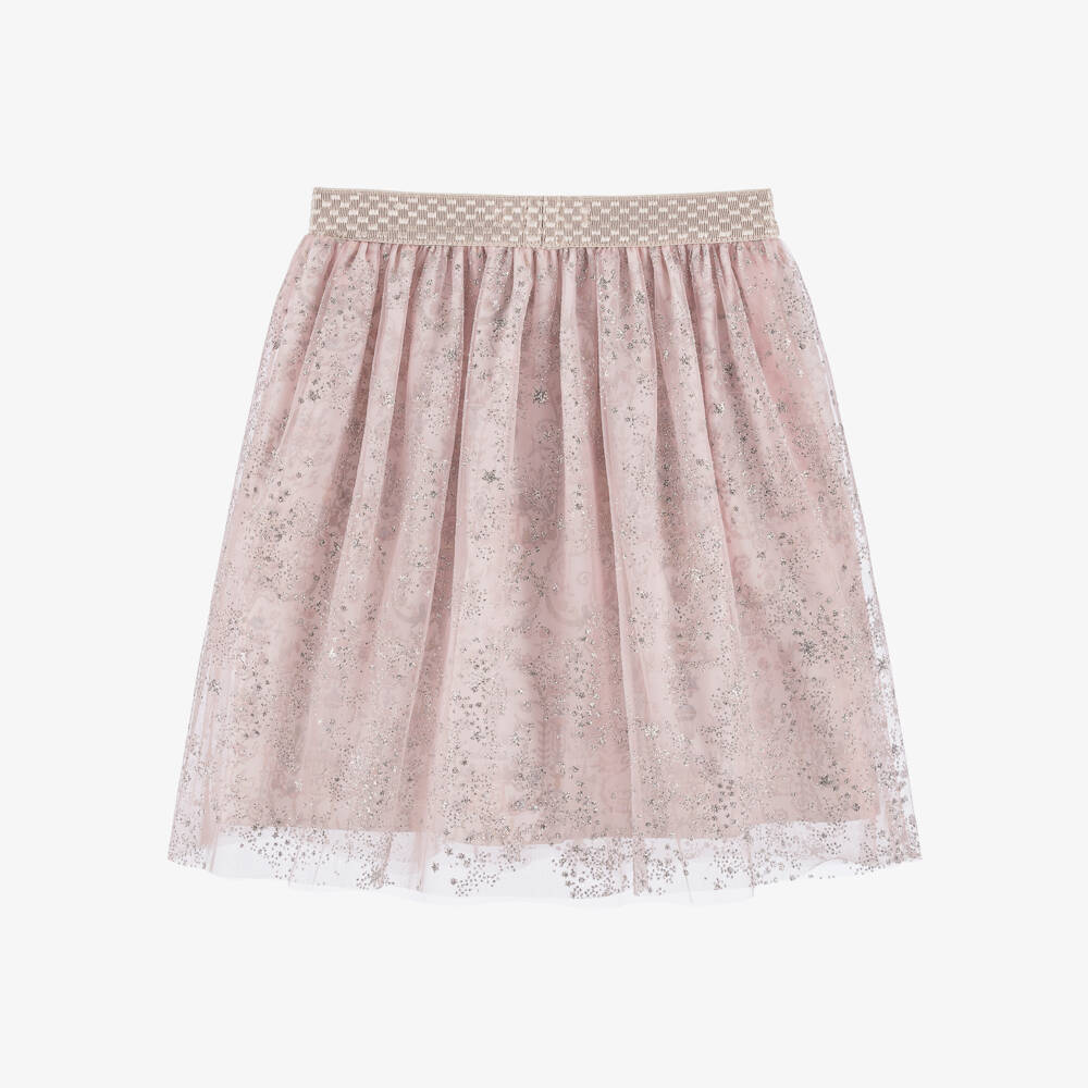 Atelier Choux Paris-تنورة تول وردية براقة للبنات | Childrensalon Outlet