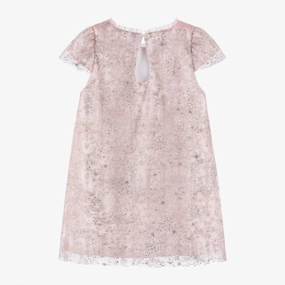 Atelier Choux Paris-Платье для девочек с блестками розовое | Childrensalon Outlet