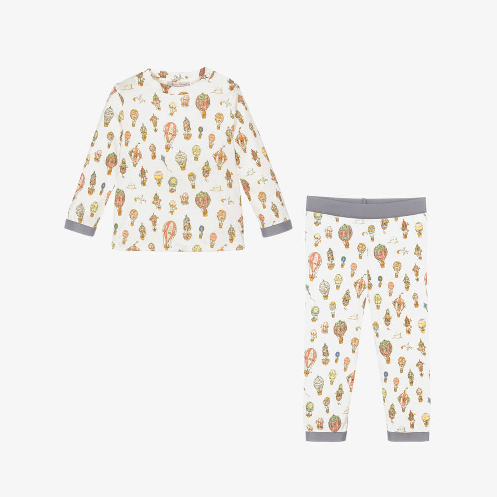 Atelier Choux Paris-Ivory Cotton Balloons Leggings Set | Childrensalon Outlet