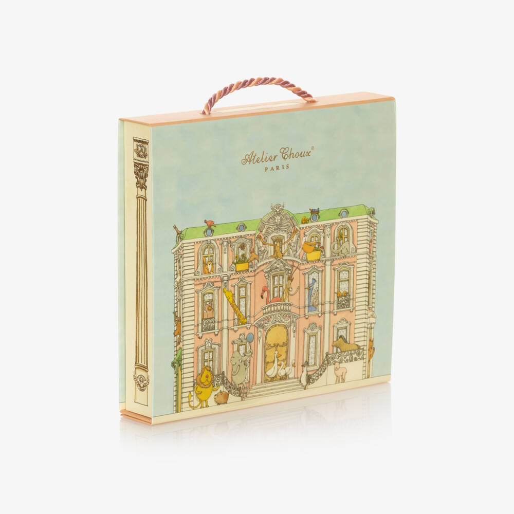 Atelier Choux Paris-White Winter Swaddle (97cm) | Childrensalon Outlet