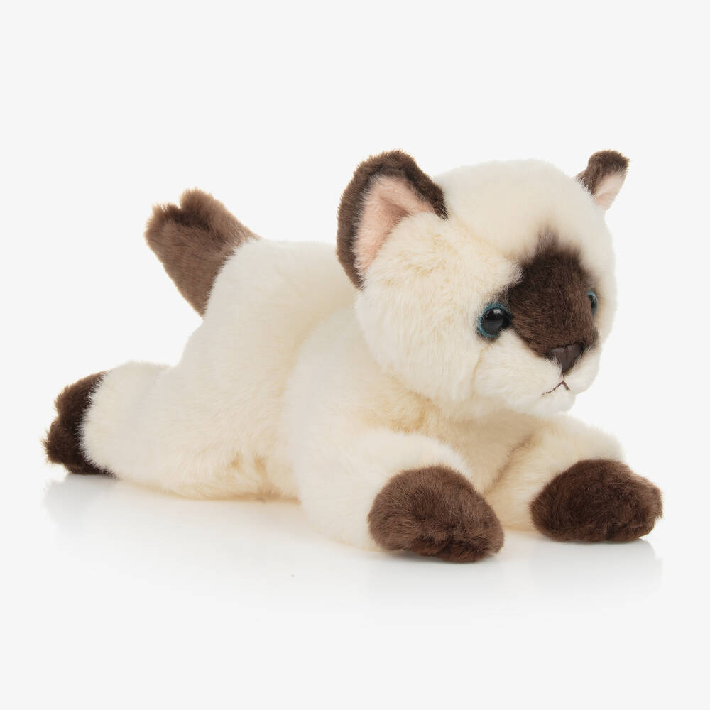 Aurora-Beige Siamese Cat Soft Toy (21cm) | Childrensalon Outlet