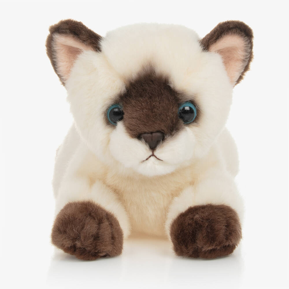 Aurora-Beige Siamese Cat Soft Toy (21cm) | Childrensalon Outlet
