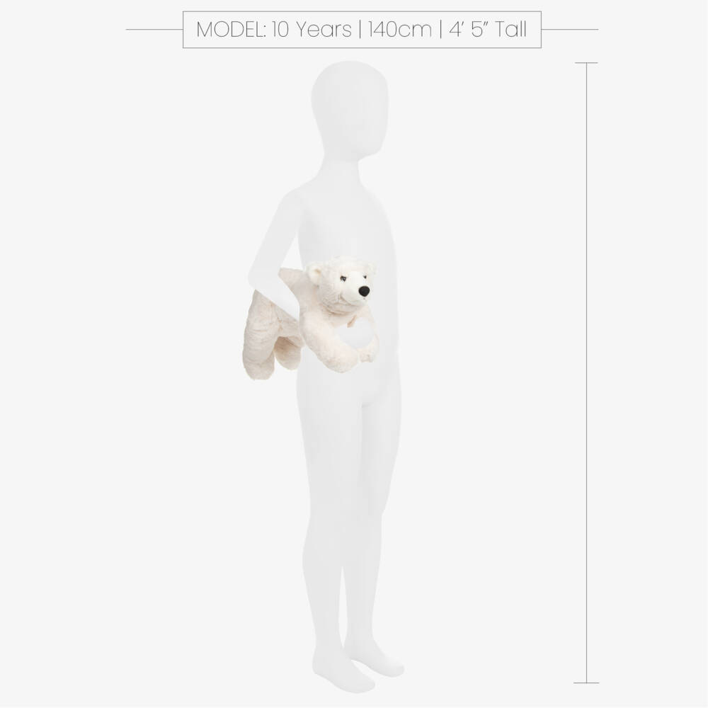 Aurora-Girls Ivory Cuddly Bear Companion | Childrensalon Outlet