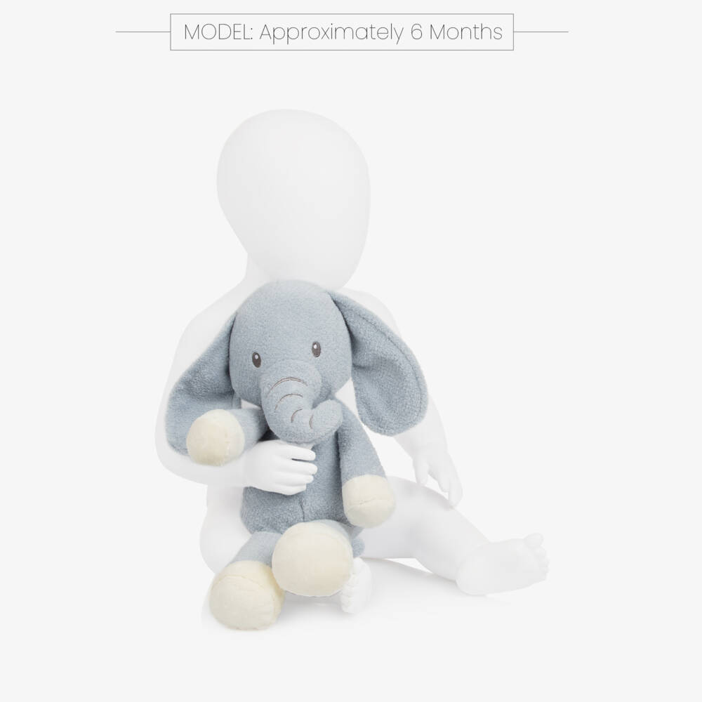 Aurora-Grey Elly The Elephant Soft Toy (30cm) | Childrensalon Outlet