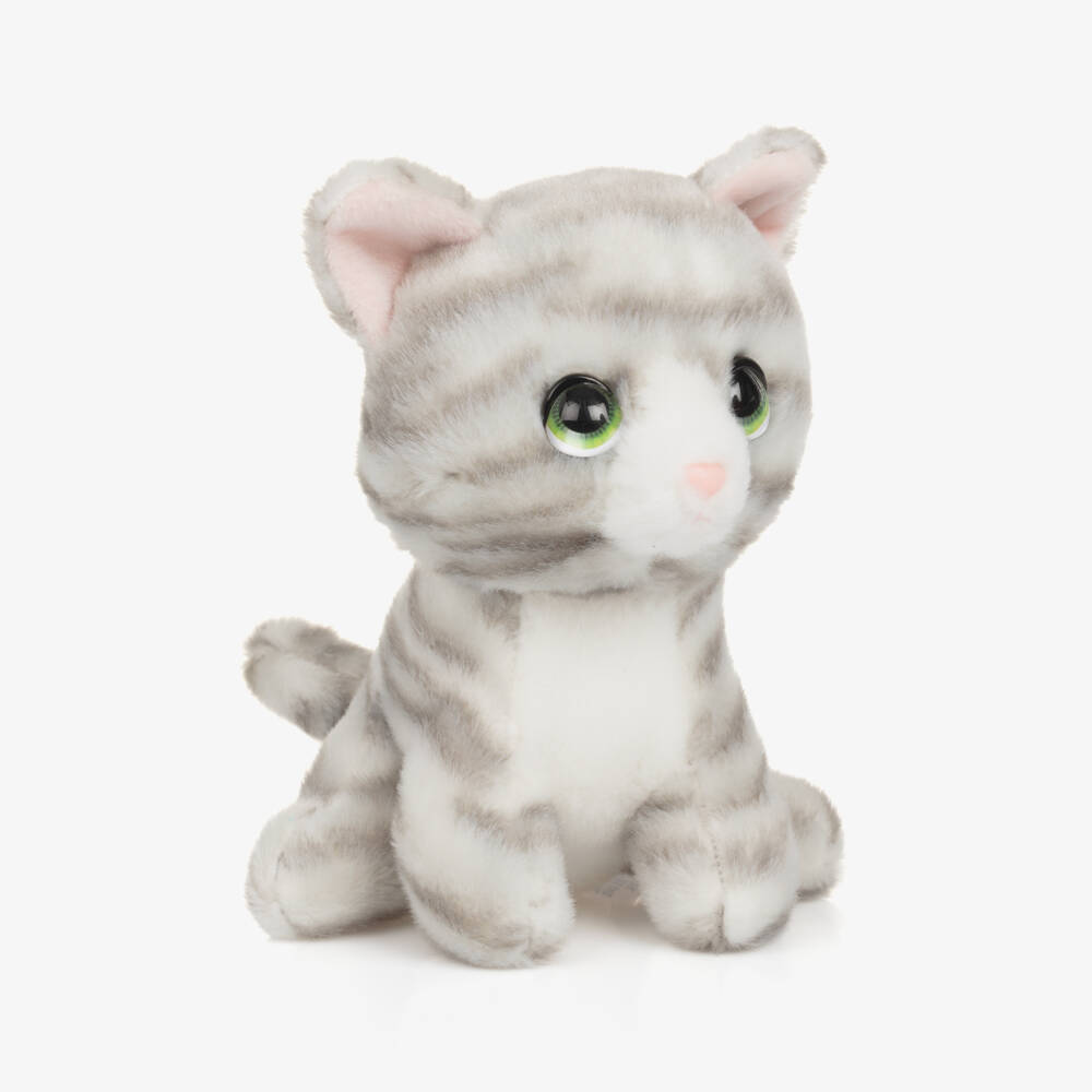 Aurora-Misty Grey Tabby Cat Soft Toy (16cm) | Childrensalon Outlet
