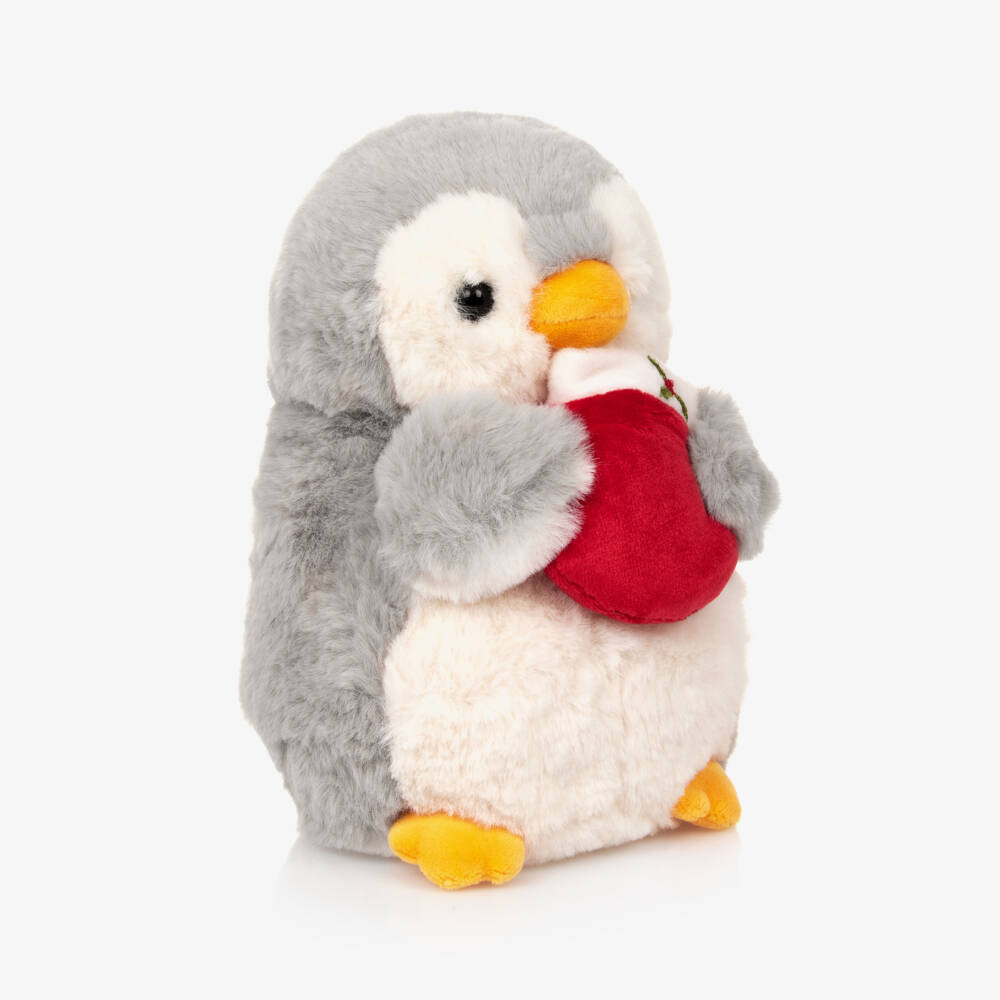 Aurora-Penguin & Christmas Stocking Soft Toy (20cm) | Childrensalon Outlet