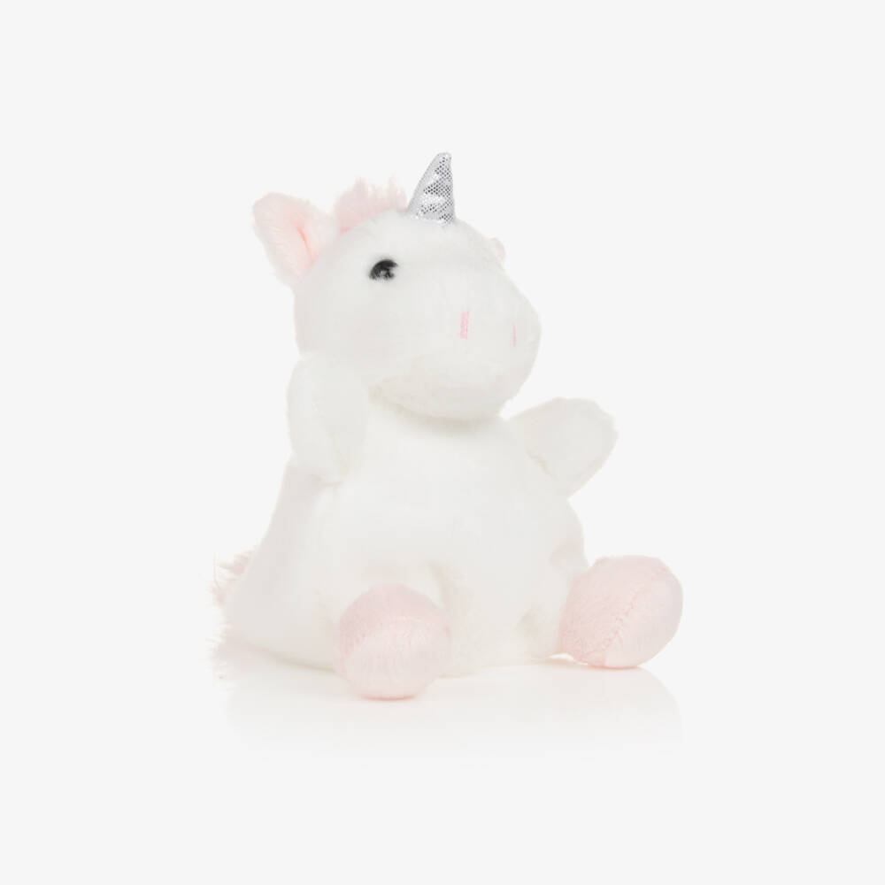 Aurora-White Sassy Unicorn Soft Toy (12 cm) | Childrensalon Outlet