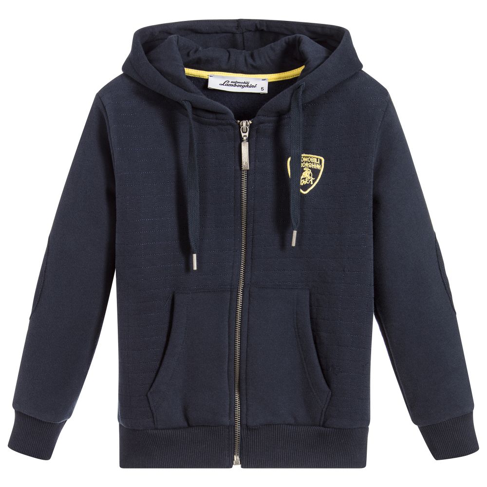 Automobili Lamborghini - Boys Navy Blue Zip-Up Top ...