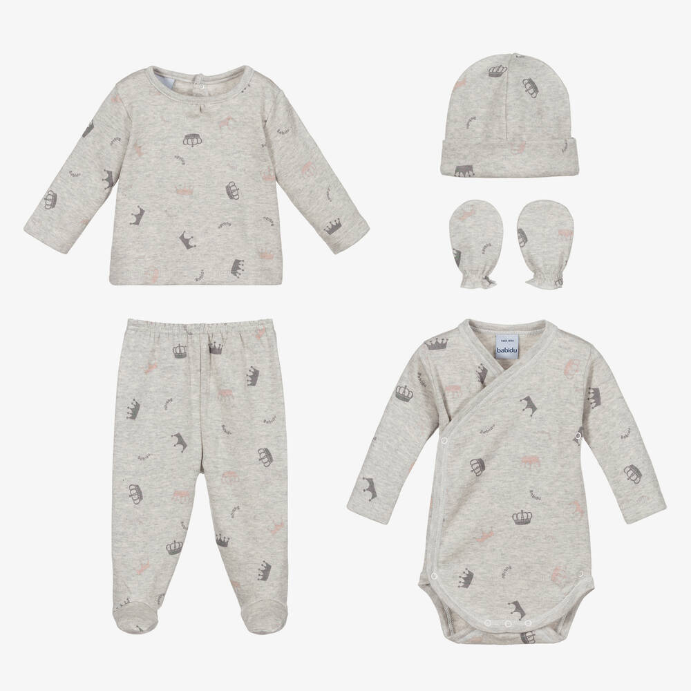 Babidu-Подарочный комплект с комбинезоном для малышей (5 предметов) | Childrensalon Outlet