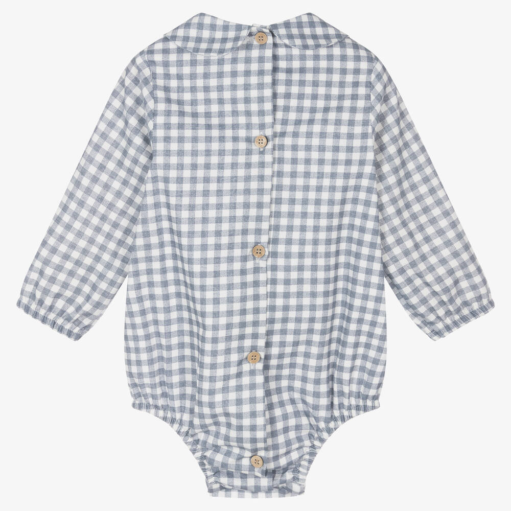 Babidu-Хлопковый песочник в синюю клетку | Childrensalon Outlet