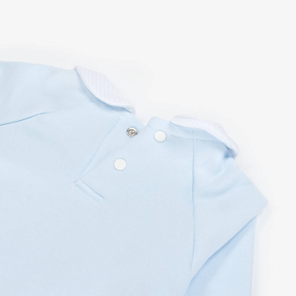 Babidu-طقم سكوتر قطني أزرق للأولاد | Childrensalon Outlet