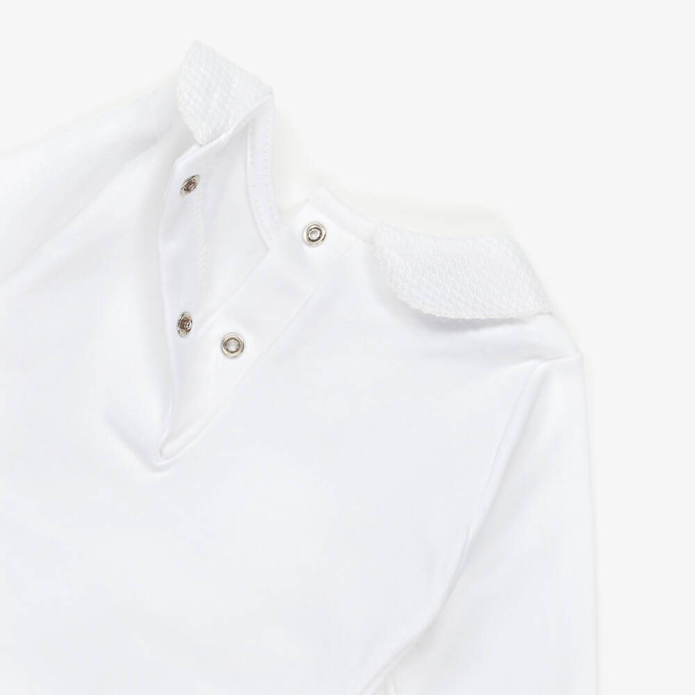 Babidu-Baby Boys Blue Knitted Wool Trouser Set with Pom-Pom | Childrensalon Outlet