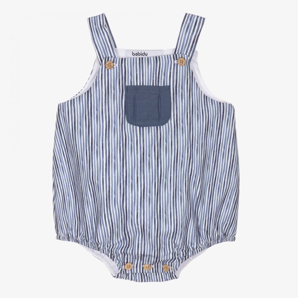 Babidu - Baby Boys Blue Stripe Shortie | Childrensalon