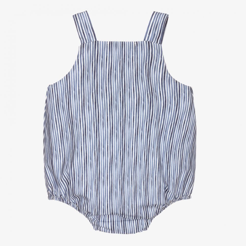 Babidu-تبّان أطفال ولادي قطن مقلم لون أزرق وأبيض | Childrensalon Outlet