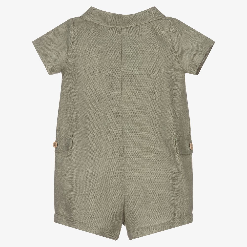 Babidu-Зеленый льняной песочник для малышей | Childrensalon Outlet