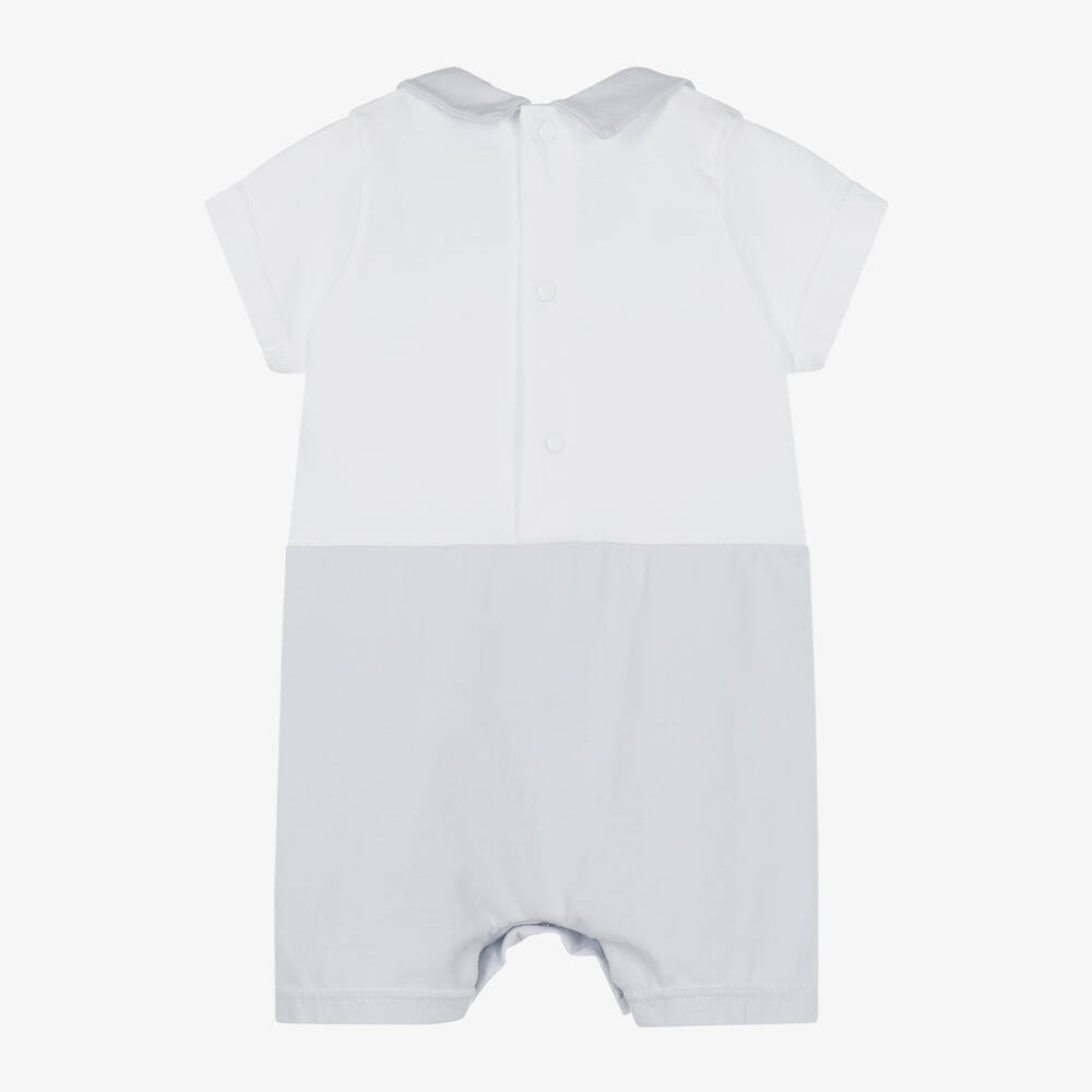 Babidu-Baby Boys Grey Cotton Shortie | Childrensalon Outlet