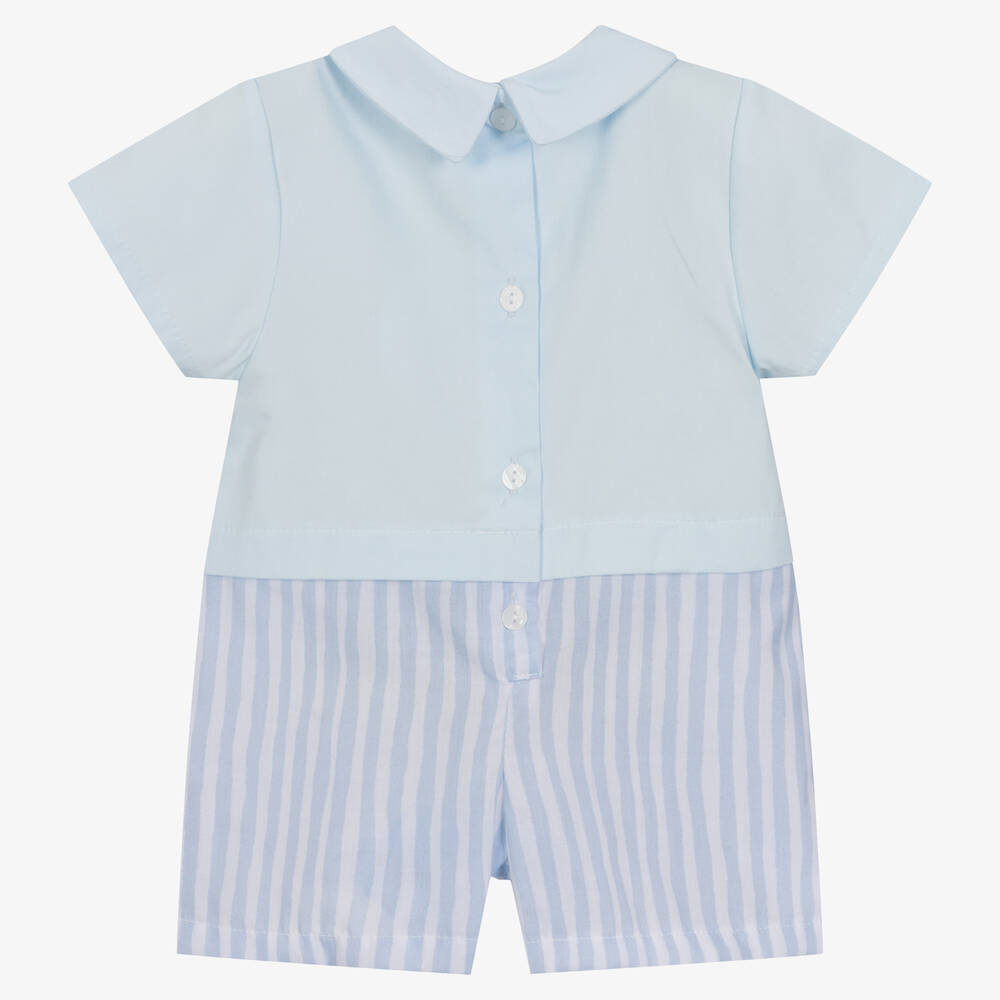 Babidu-Голубой хлопковый песочник в полоску | Childrensalon Outlet