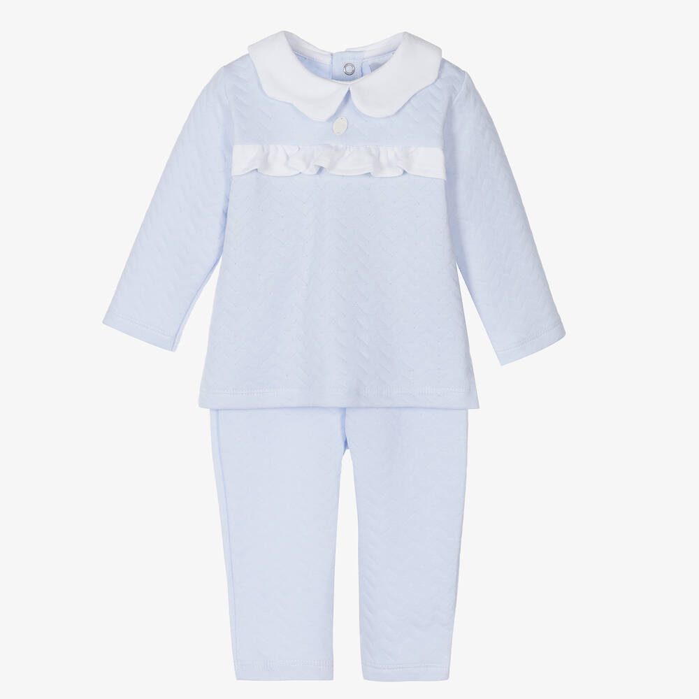 Babidu - Blauer Baumwoll-Trainingsanzug (Baby M) | Childrensalon