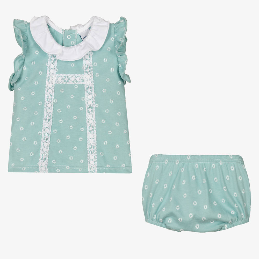 Babidu-Baby Girls Cotton Shorts Set | Childrensalon Outlet