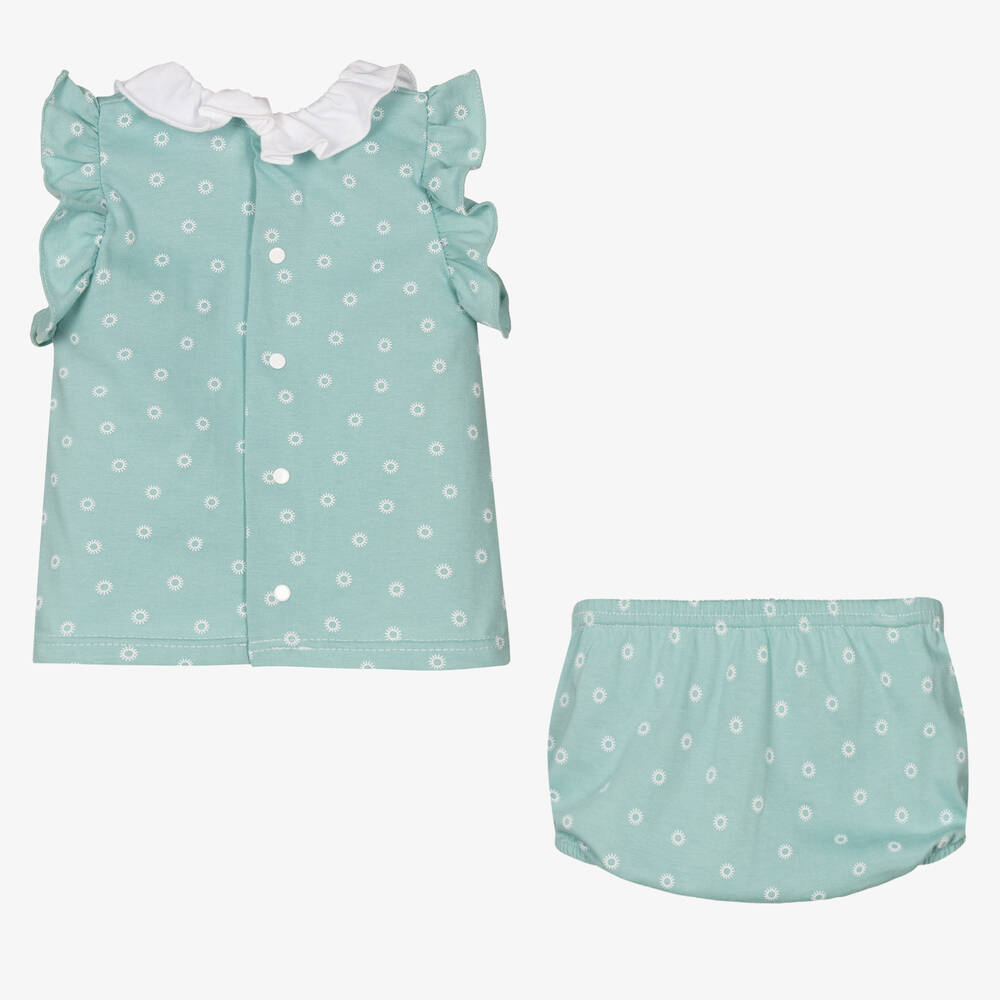 Babidu-Baby Girls Cotton Shorts Set | Childrensalon Outlet