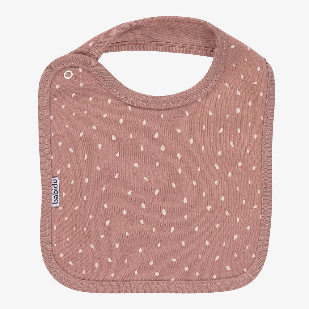 Babidu - Baby Girls Pink Cotton Bib | Childrensalon