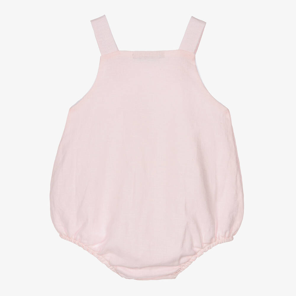 Babidu-Baby Girls Pink Cotton Shortie | Childrensalon Outlet