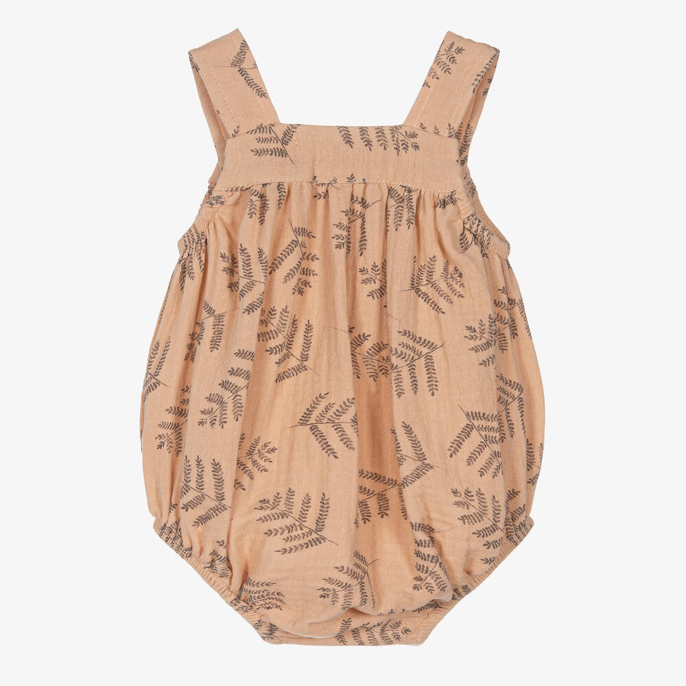 Babidu-Baby Girls Pink Cotton Shortie | Childrensalon Outlet
