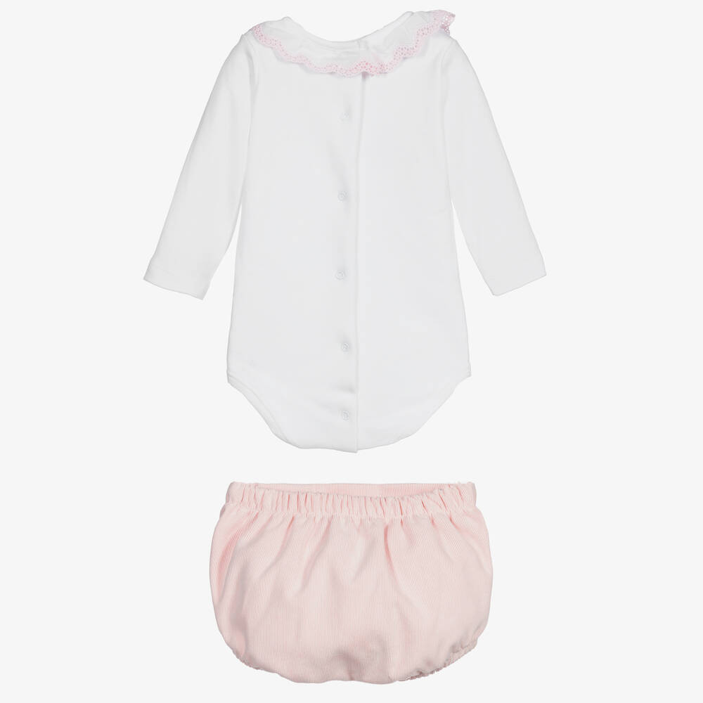 Babidu-Baby Girls Pink Shorts Set | Childrensalon Outlet