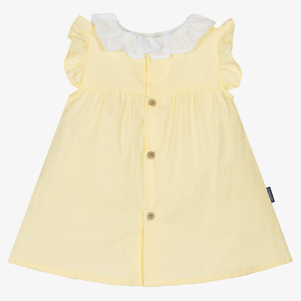 Babidu-Baby Girls Yellow Dress | Childrensalon Outlet