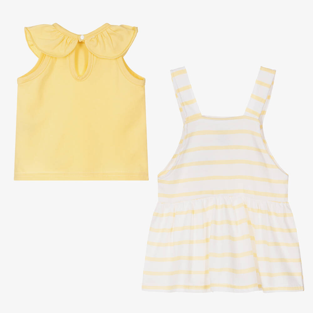 Babidu-Baby Girls Yellow Dress Set | Childrensalon Outlet