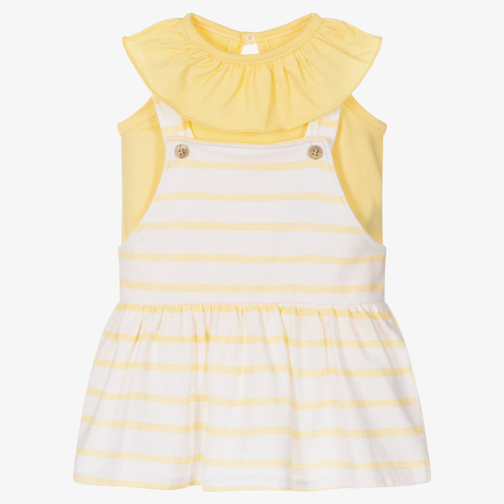 Babidu - Baby Girls Yellow Dress Set | Childrensalon