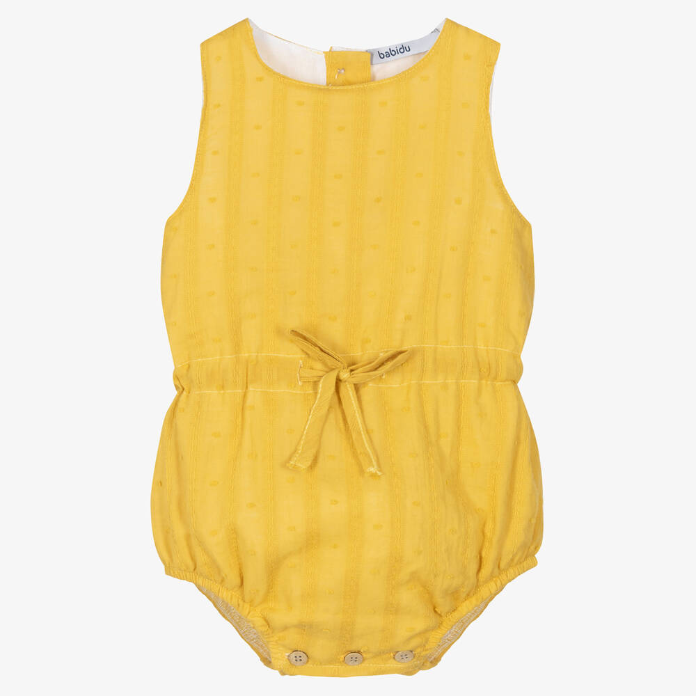 Babidu - Baby Girls Yellow Shortie | Childrensalon