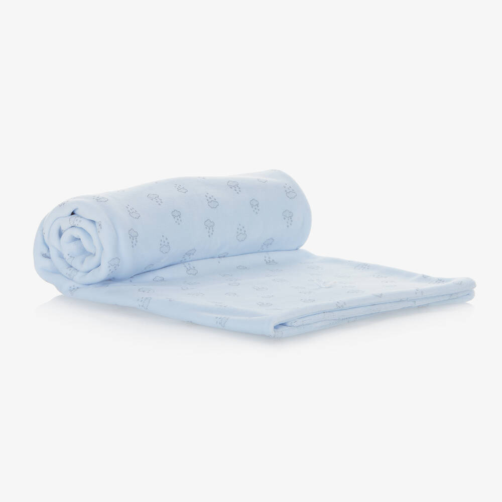 Babidu-Голубое одеяло с тучками (84см) | Childrensalon Outlet