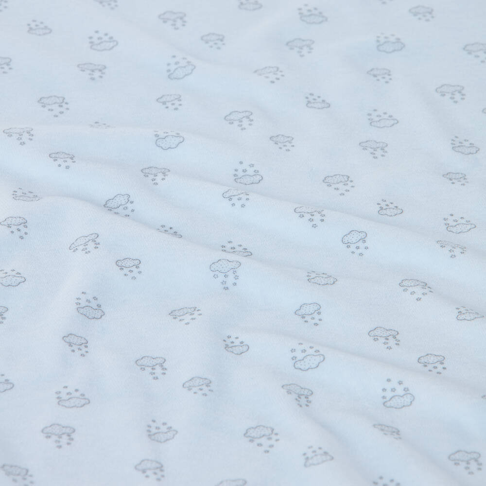 Babidu-Голубое одеяло с тучками (84см) | Childrensalon Outlet