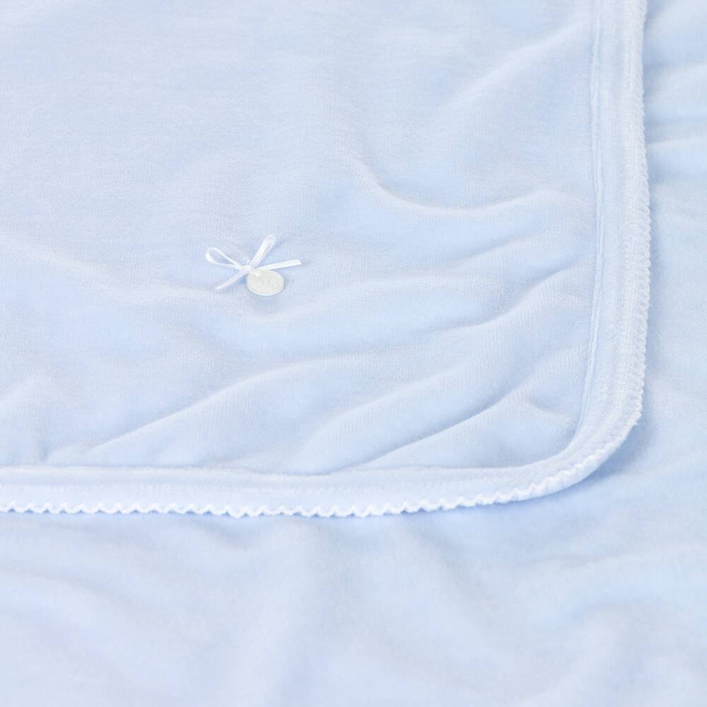 Babidu-Голубое велюровое одеяло (85см) | Childrensalon Outlet