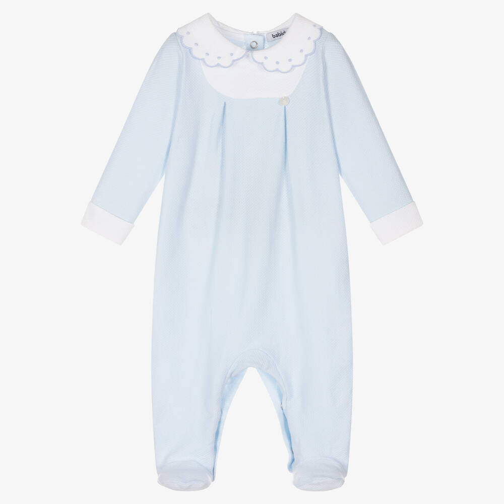 Babidu - Dors-bien bleu et blanc en coton | Childrensalon