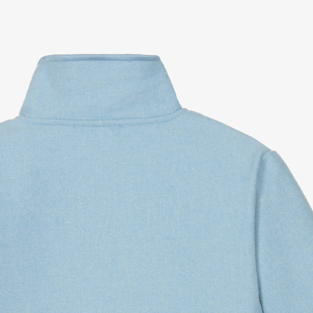 Babidu-Boys Azure Wool Jacket | Childrensalon Outlet