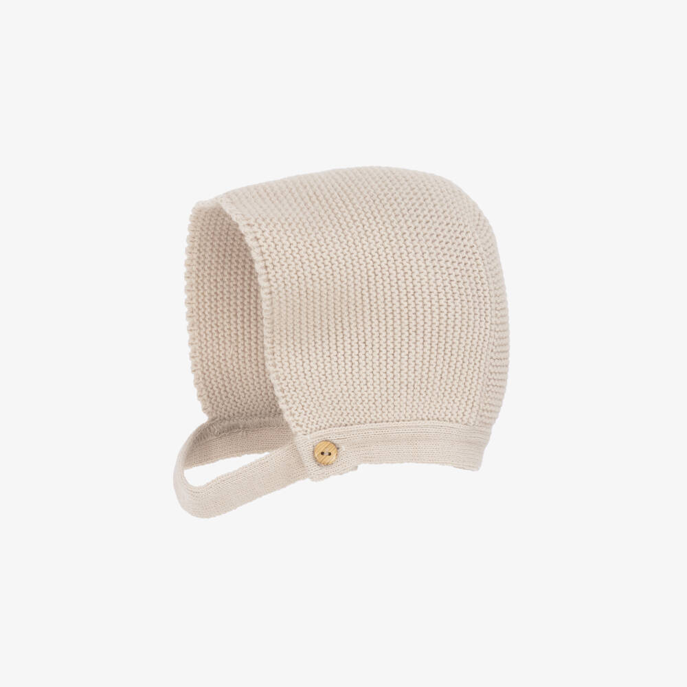 Babidu-Бежевый вязаный комплект пальто для мальчиков | Childrensalon Outlet