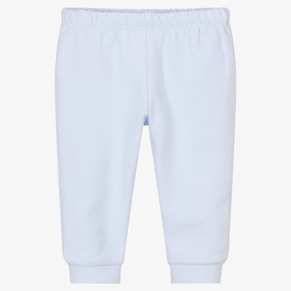 Babidu - Boys Blue Cotton Joggers | Childrensalon