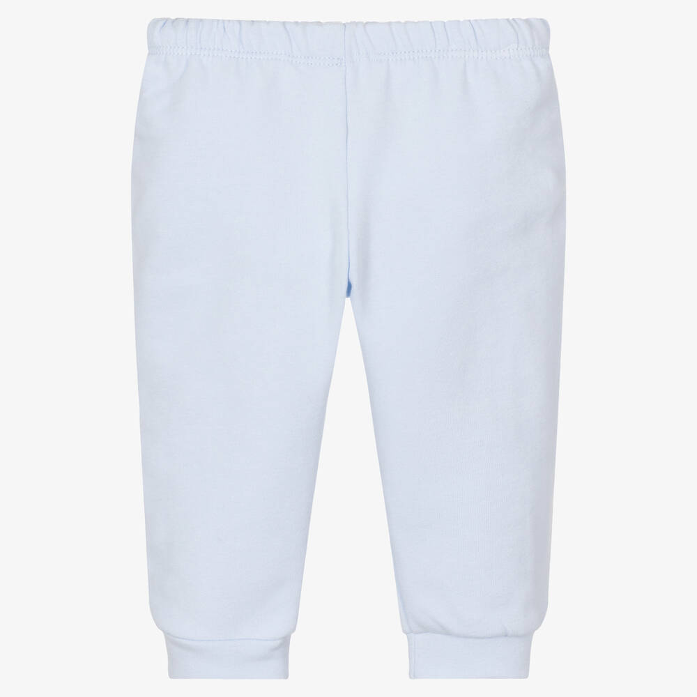 Babidu-Boys Blue Cotton Joggers | Childrensalon Outlet