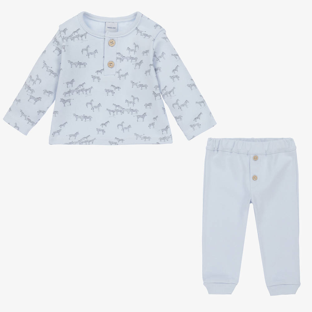 Babidu-Голубой топ и штанишки из джерси для мальчиков | Childrensalon Outlet