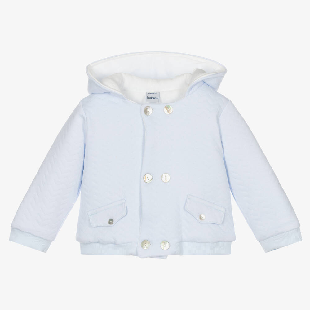 Babidu - Blaue, gefütterte Babyjacke (J) | Childrensalon