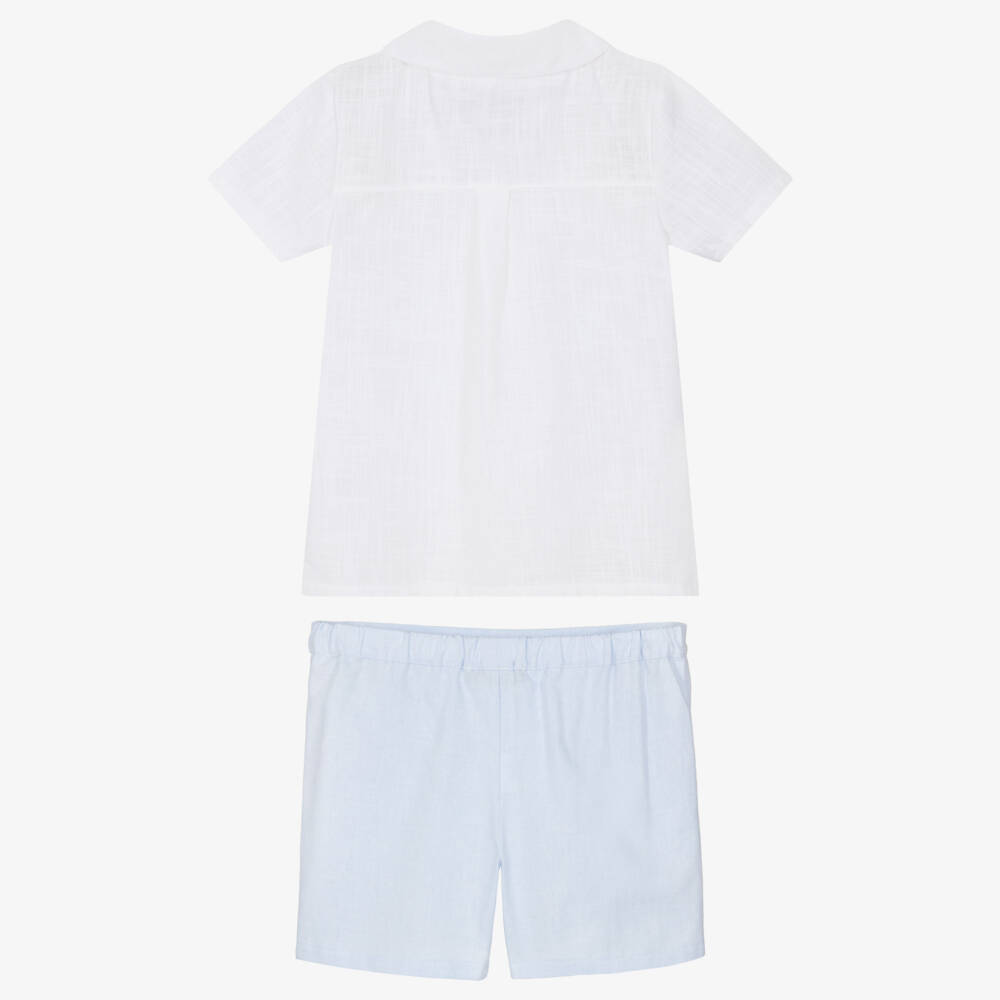 Babidu-Классический синий и белый ансамбль для мальчиков | Childrensalon Outlet