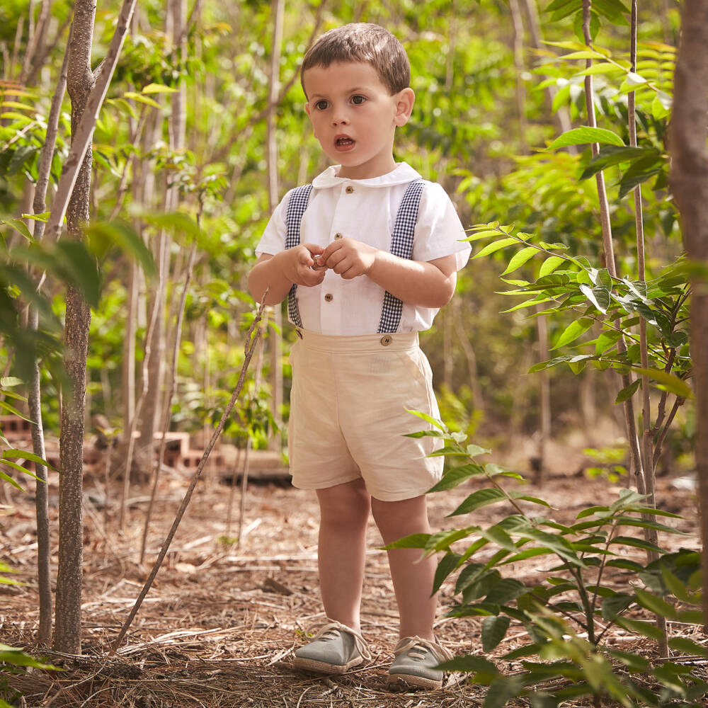 Babidu-طقم حمالات كلاسيكي للأولاد من القطن النقي | Childrensalon Outlet