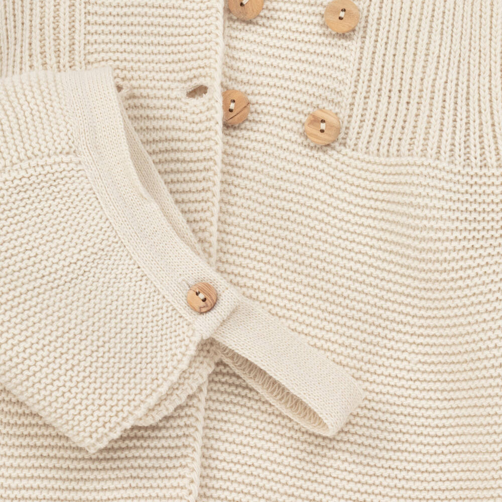 Babidu-Boys Classic Knit Beige Ensemble | Childrensalon Outlet