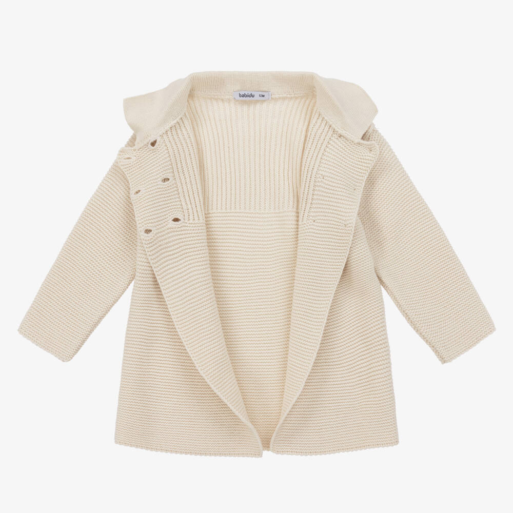Babidu-Boys Classic Knit Beige Ensemble | Childrensalon Outlet